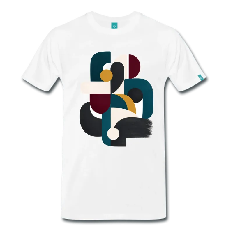 Dengeli Eksenler Modernist Geometrik Baskı