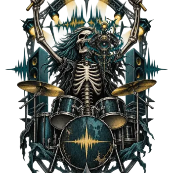 Rezonans Muhafızı Heavy Metal Maskot Tasarımı